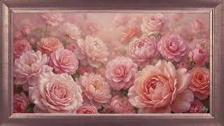 Roses Painting 🌷TV wallpaper Art |  Frame TV Art | TV Screensaver Art