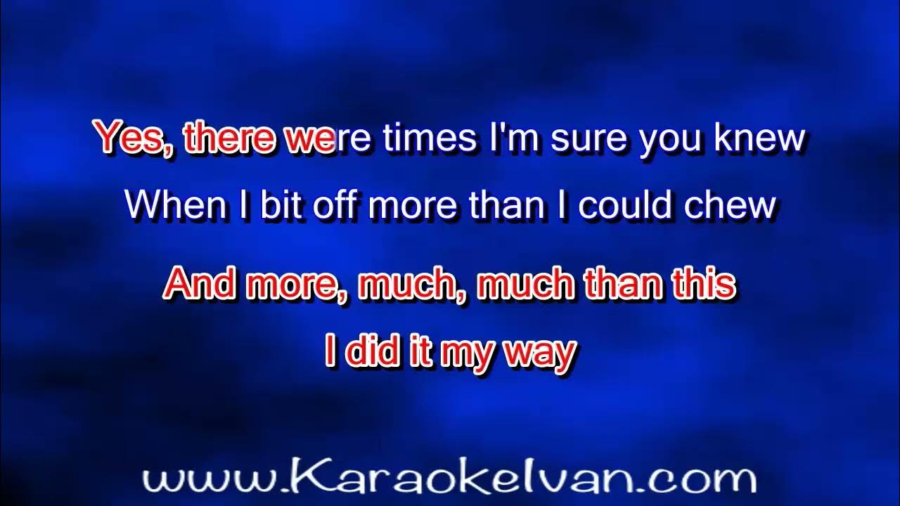 My Way - Daniel Boaventura - Live - (Ao Vivo) - KARAOKE 🎤 - YouTube