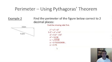 Perimeter Using Pythagoras