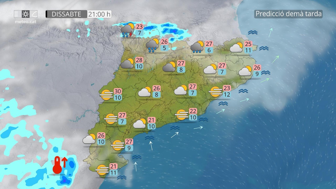 Predicció general per a dissabte 18-04-2026