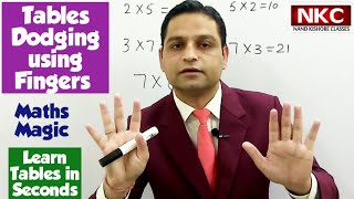 Tables Dodging using Fingers - Multiplication Table Tricks - Learn Tables Easily - Interesting Way