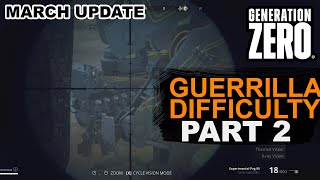 Guerrilla Difficulty mod part 2 | Generation Zero Anniversary update | old glitches & bugs never die
