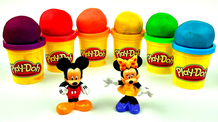 Play-Doh Surprise Eggs! Mickey & Minnie Mouse Sesame Street Hello Kitty Cars 2 Spongebob FluffyJet
