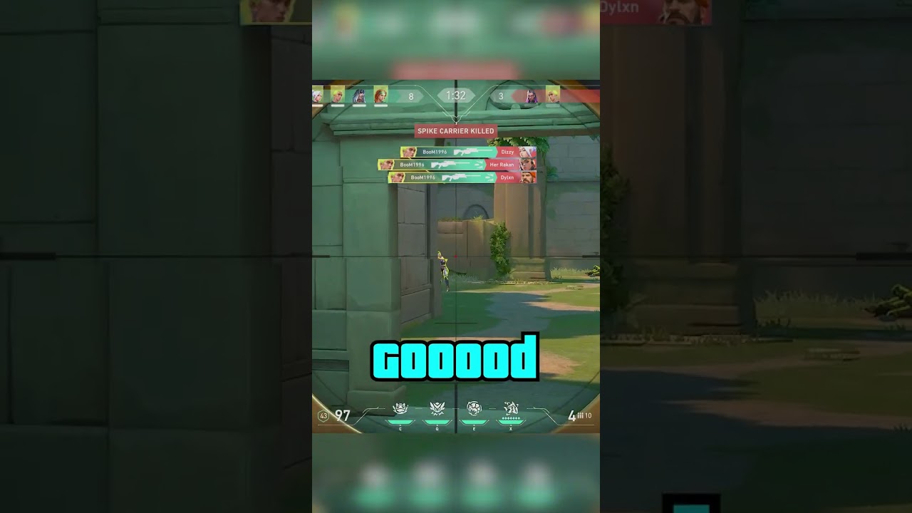 Best sniping ace of all time? 🤯 #shorts #gaming #valorant #ace #sniping