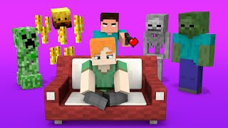 Crazy Alex Game Steve, Im Stuck, Help Me Bad Story Minecraft Animation