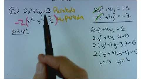 Mat 1540 Section 10.8 Nonlinear systems of equations