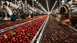 Incredible Coffee Transformation | Cherry Harvest to Premium Roast Complete Process