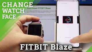 fitbit blaze face change