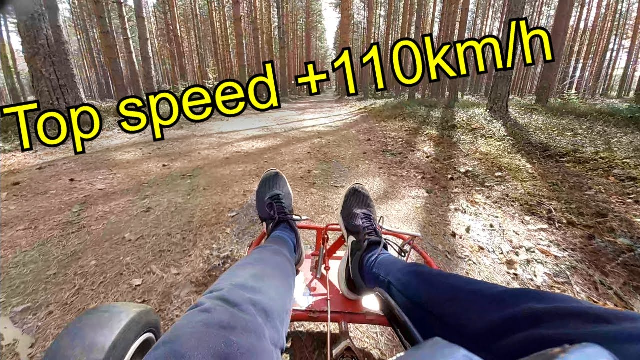 125cc 2 stroke dirt bike engine powered go kart - Top speed +110km/h