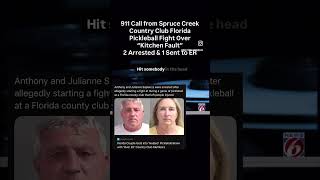911 Call Florida Country Club Pickleball fight 2 Arrested 1 sent to ER attacked w/ Pickleball Paddle