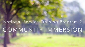 NSTP 2 Community Immersion (BSA)