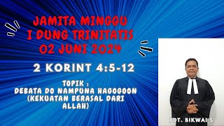 JAMITA MINGGU I DUNG TRINITATIS, 02 JUNI 2024 'Type orang Kristen seperti Kapal Mesin'