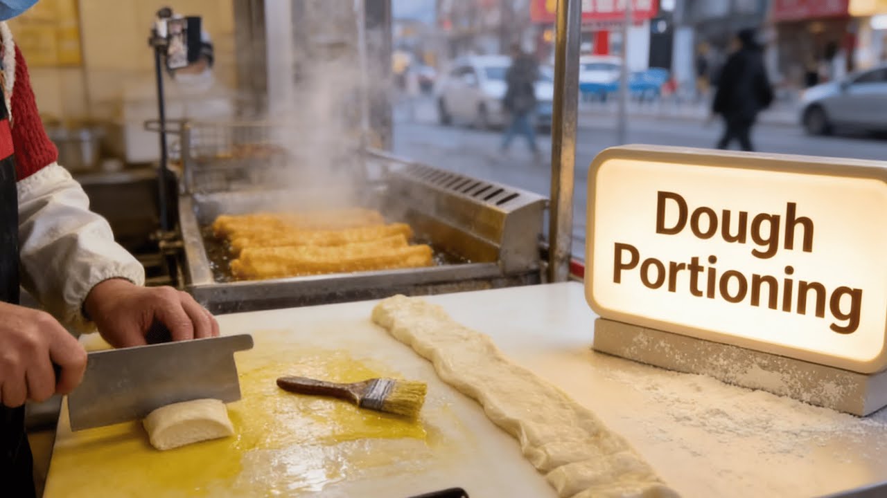 10 Crispy Big Youtiao Per Minute: Super Crunchy Morning Treats!