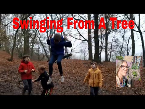 Swinging From a Tree Sandy woods. #deepdalewoods #grandchildren