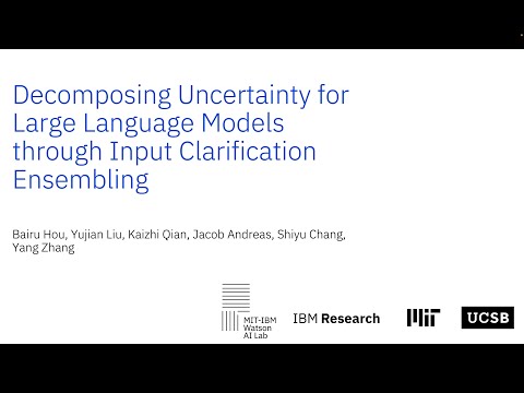 [ICML 2024] Decomposing Uncertainty for Large Language Models through Input Clarification Ensembling