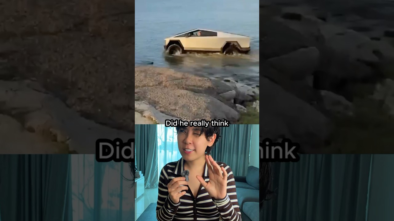 He Drove His Cybertruck Into a Lake