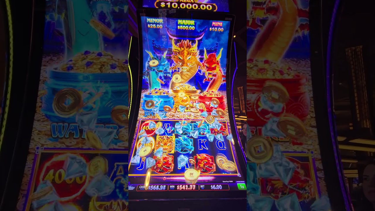 Dragon Spin Saga Fire & Water #slots #bigwin #casino #planethollywood #lasvegas