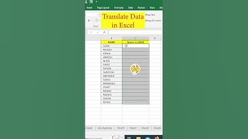 How to translate data in excel | #shorts #exceltutorial #excelinterviewquestions