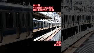 【JR東日本】E531系K463編成+K402編成　東京駅発車