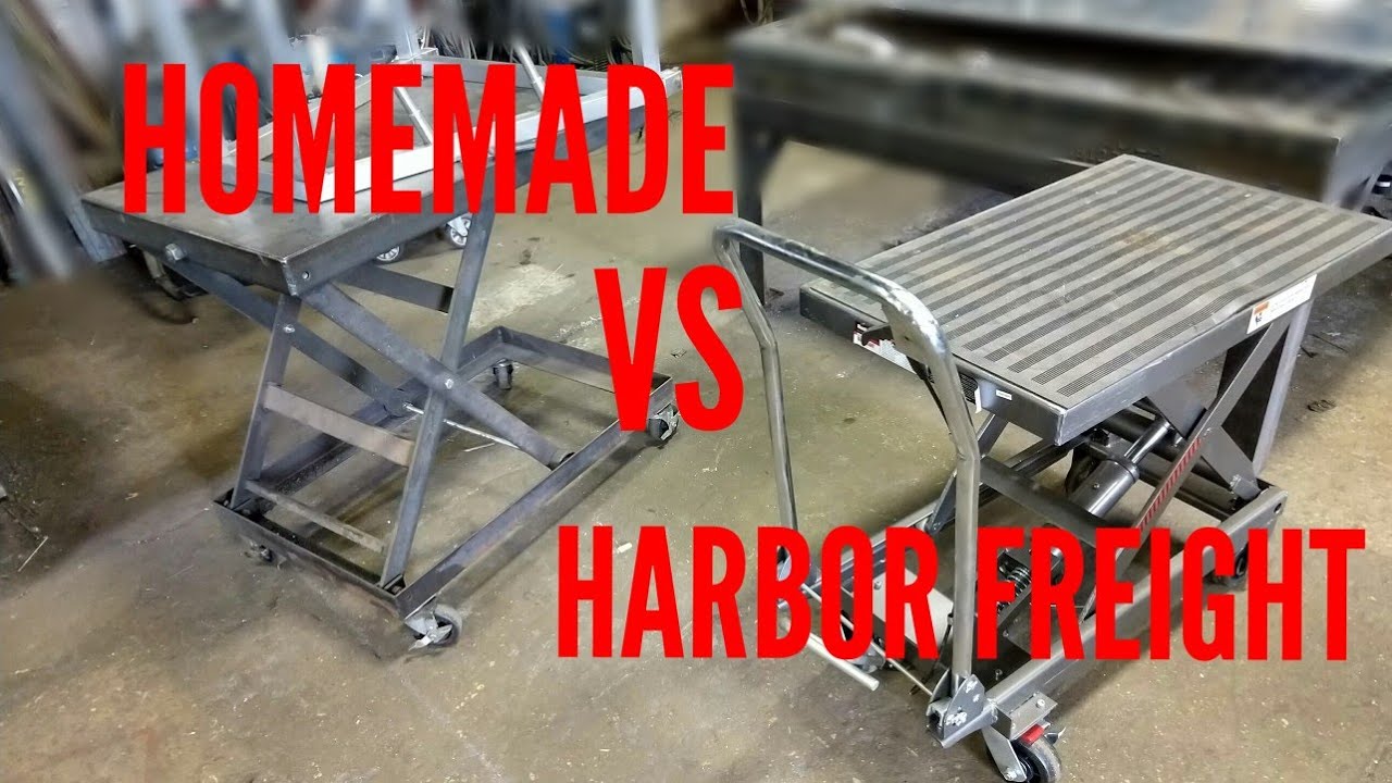 Harbor Freight Lifting Cart Vs Homemade Youtube