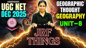 UGC NET Geography Unit 8 | UGC NET Geographical Thought By Preeti Mam
