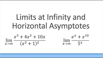 Limits at Infinity and Horizontal Asymptotes | Calculus I (2022 updated)