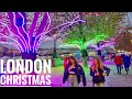 London - City Christmas Tour 2021| Southbank Christmas Market & Lights| Central London Walk [4K HDR]