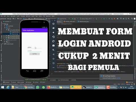 Cara Membuat Login Sederhana Android Studio | Form login tanpa database