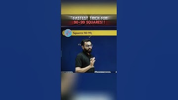 fastest trick for 90-99 squares 💯! #physicswallah #pw #ipmat #ipmatwallah #iim #parthsir #shorts