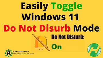 How to easily Toggle Do Not Disturb in Windows 11