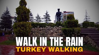 Turkey Walking 4K: Walk In The Rain - Walking Tour of Afyonkarahisar, Turkey