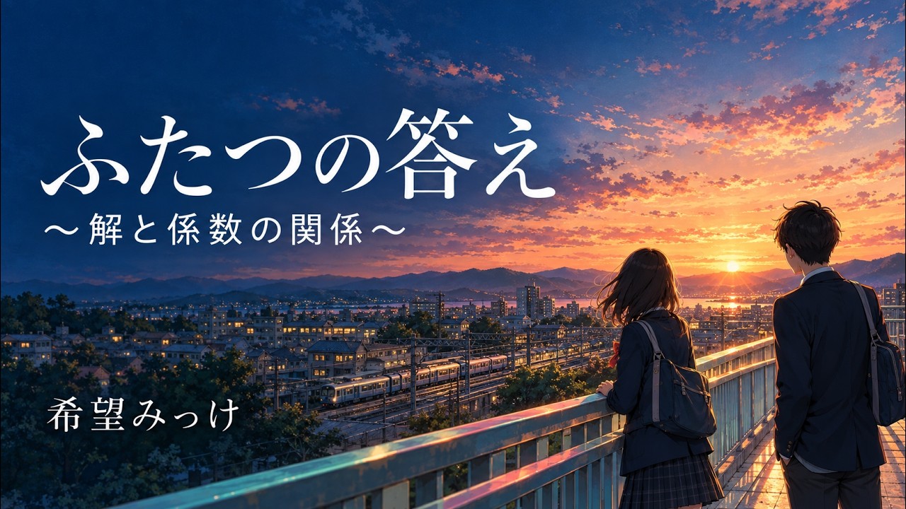 解と係数の関係の歌 『ふたつの答え』