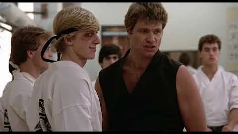 Daniel And Mr. Miyagi Visit Cobra Kai Dojo (The Karate Kid 1984)