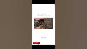 RG BUCKET LIST EDIT 🔥