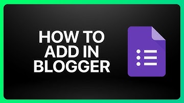 How To Add Google Form In Blogger Tutorial