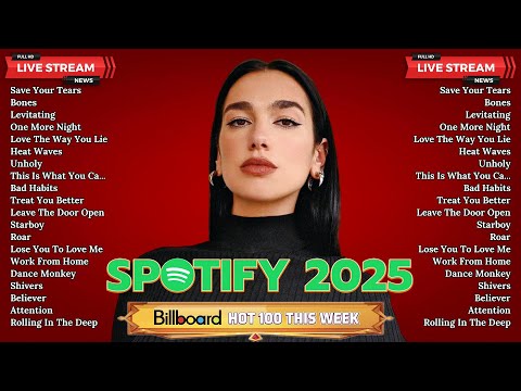 Dua Lipa, Ed Sheeran, Bruno Mars, Taylor Swift, Adele, Maroon 5, The Weeknd... - Best Pop Hits 2025