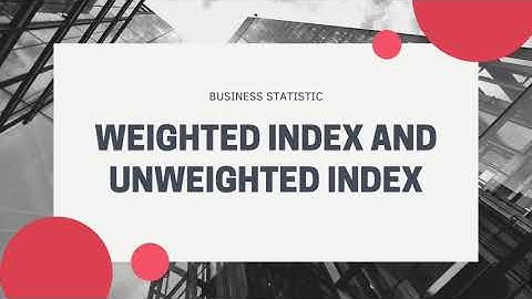 *J* Tutorial Calculating Weighted Index and Unweighted Index using SPSS