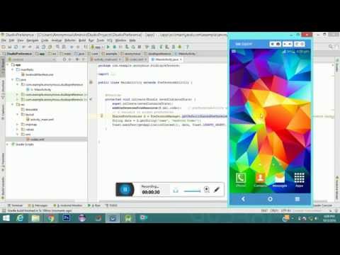 Android Preferences Example - Android Studio