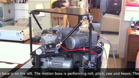 Model 710-6-500 Six Axis (6DOF) Motion Base with a 500 pound payload capacity