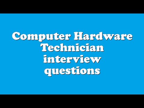 interview questions for computer technician