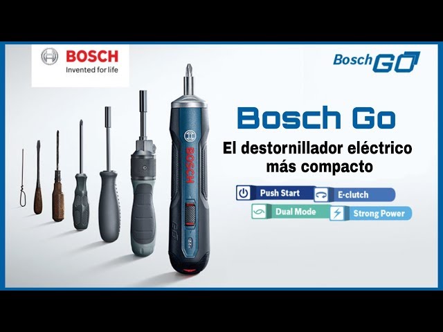 BOSCH GO  EL ATORNILLADOR ELÉCTRICO MÁS COMPACTO 