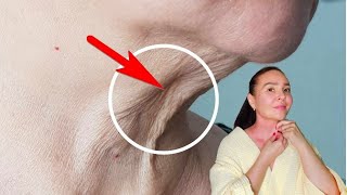 TURKEY NECK? How  to tighten saggy neck skin with massage | Self massage screenshot 3