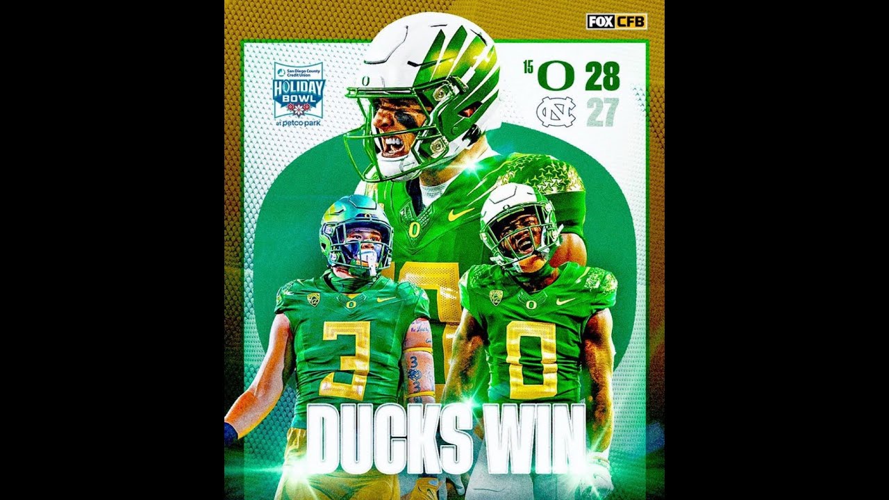 2022 Holiday Bowl Recap & Analysis: No. 15 Oregon VS North Carolina | Ducks Beat TarHeels 28-27!