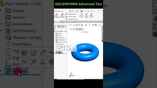 Solidworks partial revolve feature #revolve #solidworks