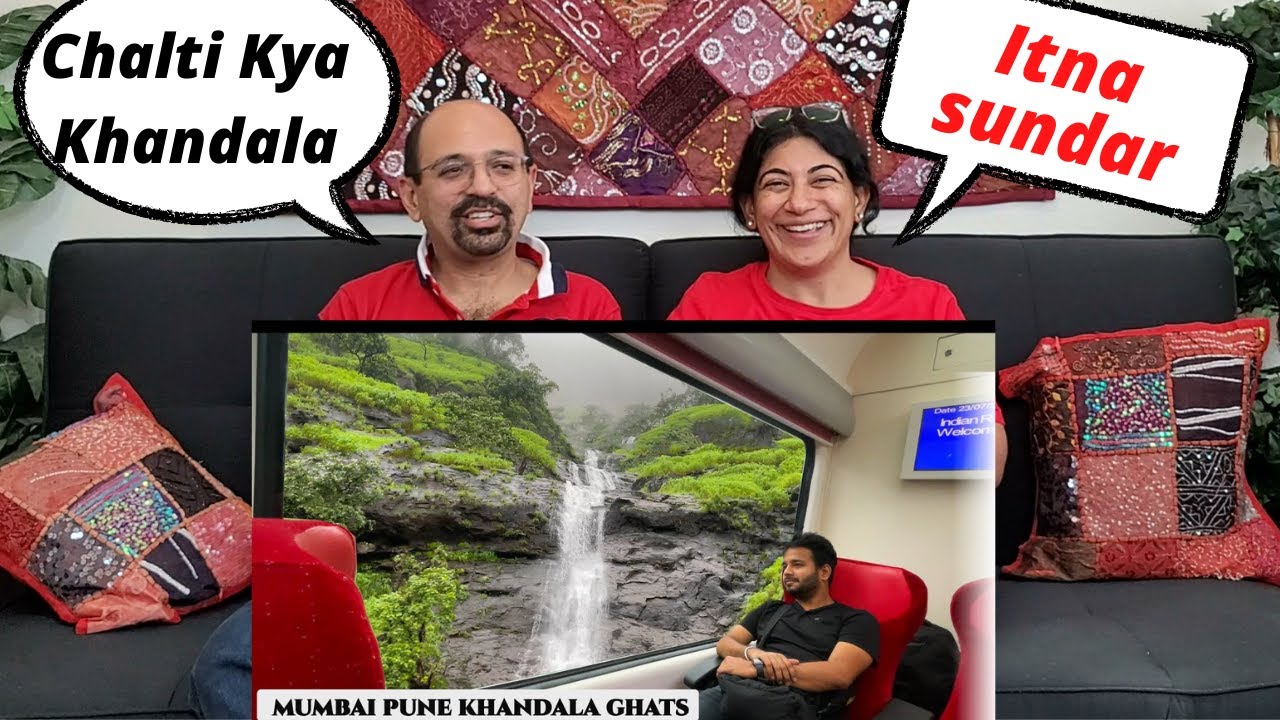 Khandala Ghats Journey from Mumbai to Pune in Vistadome coach 😍| Indian American Reactions!!