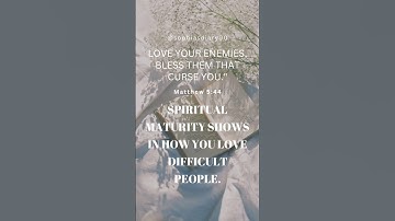 Matthew 5:44"Love your enemies, bless them that curse you." #BlessNotCurse #biblescripture