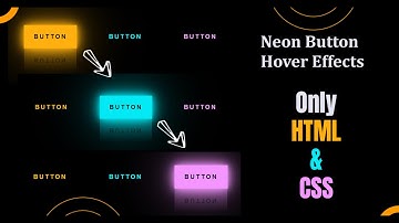Create Stunning Neon Button Hover Effects | Html CSS Tutorial