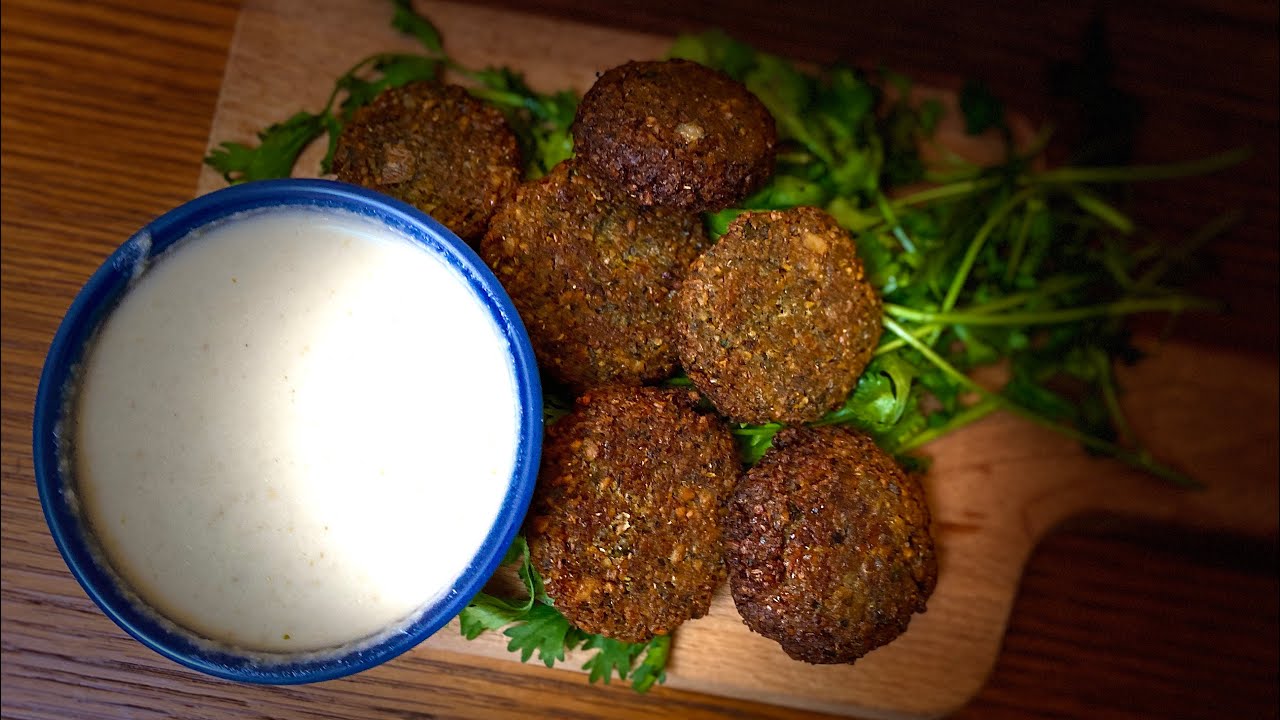 Falafel with Tahini sauce | Classic Middle eastern falafel - YouTube