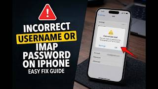 iPhoneで「IMAPのユーザー名またはパスワードが正しくありません」と表示される場合の対処法
