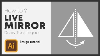 How To Create A Symmetric Design live mirror Draw | Adobe Illustrator Tutorial | Beginners Tutorial